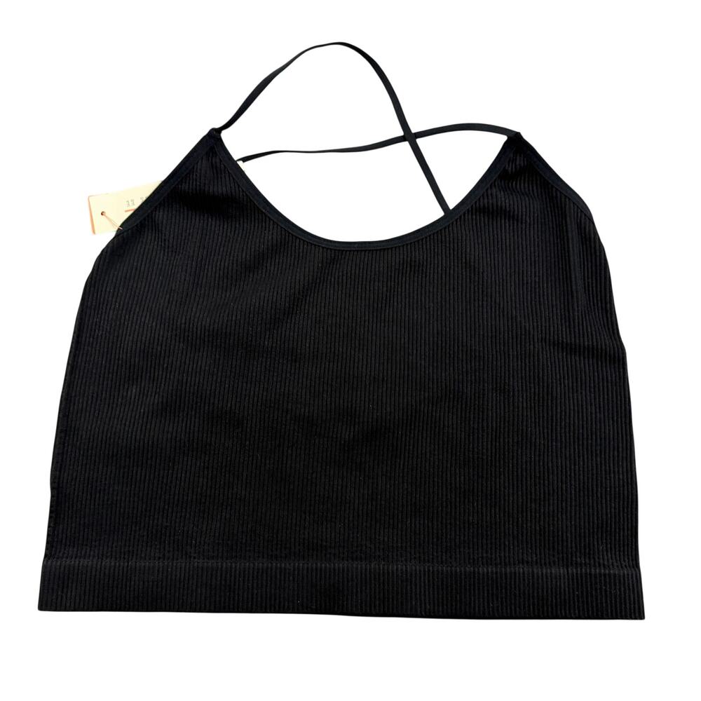 Colsie Women's Black Ribbed Brami - Size XL - NWT